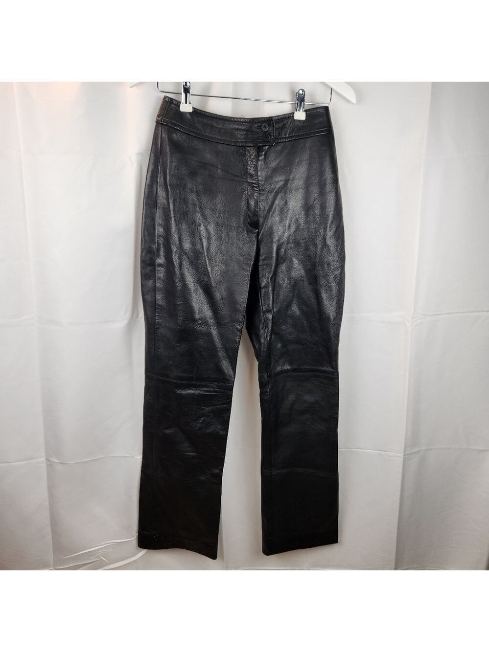 Oscar de la Renta black leather pants size 4 in EUC